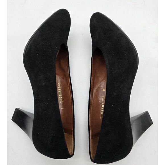 Henry Bendel Black Suede Womens Pumps Size 8 - Picture 6 of 10